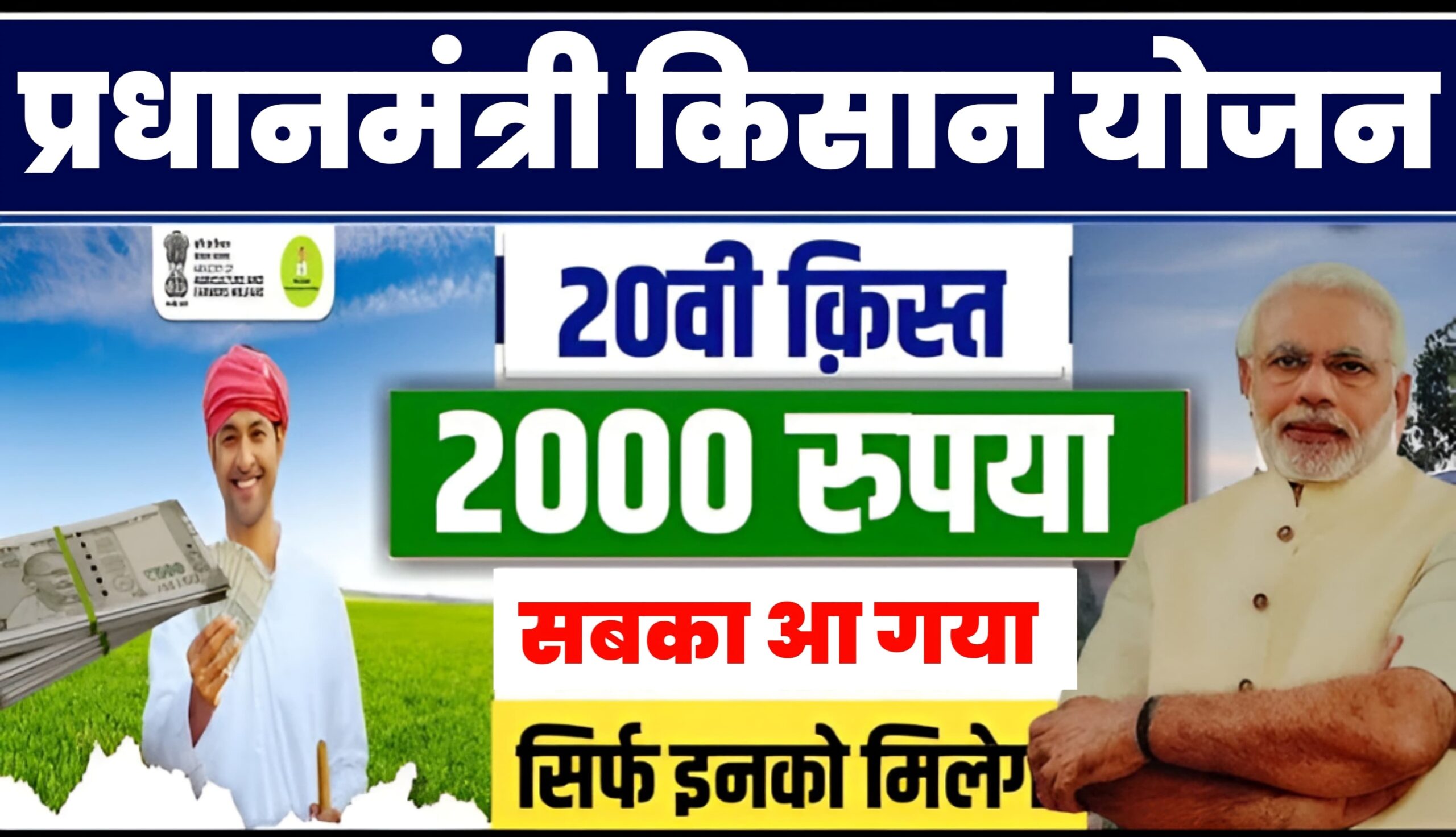 Pm Kisan 20th Installment 2025